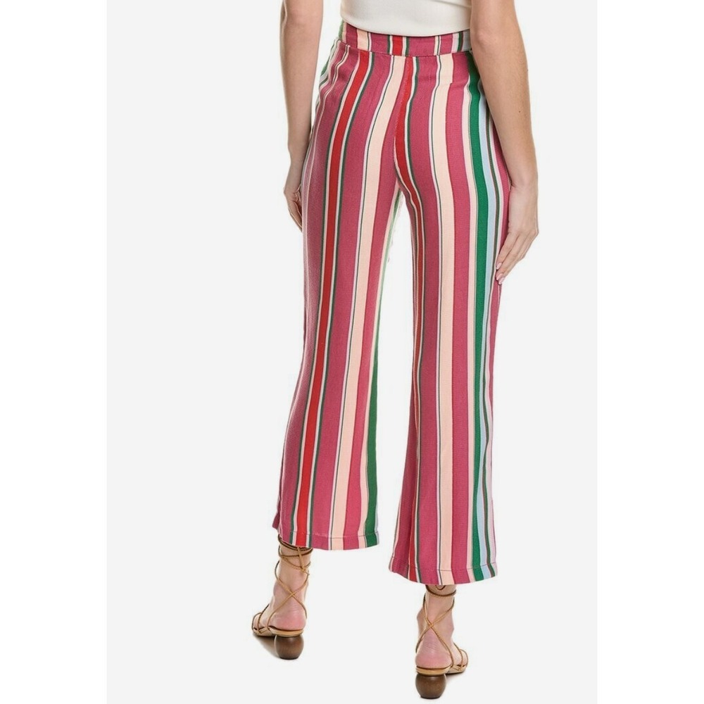NWOT  Free People Striped La Paz  Crop Pants Boho Festival Hippie   Size US 8 - Picture 4 of 6